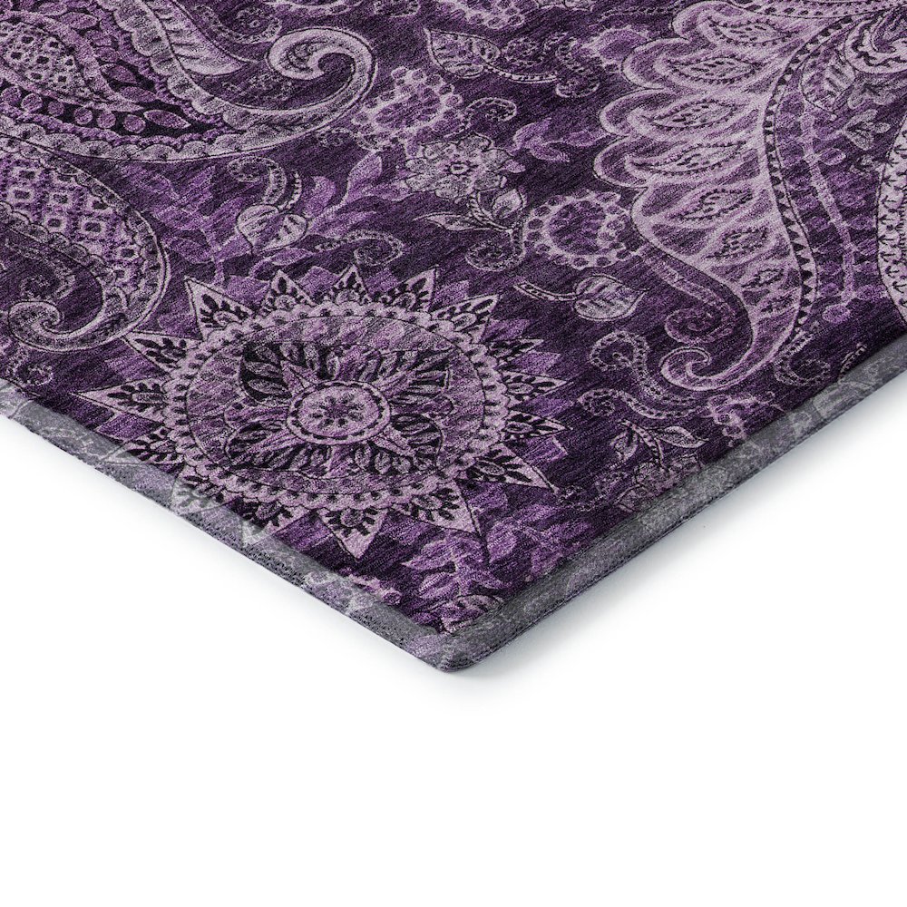 Premium Machine Washable Mayfield AMF1078 Purple 5' x 7'6" Rug
