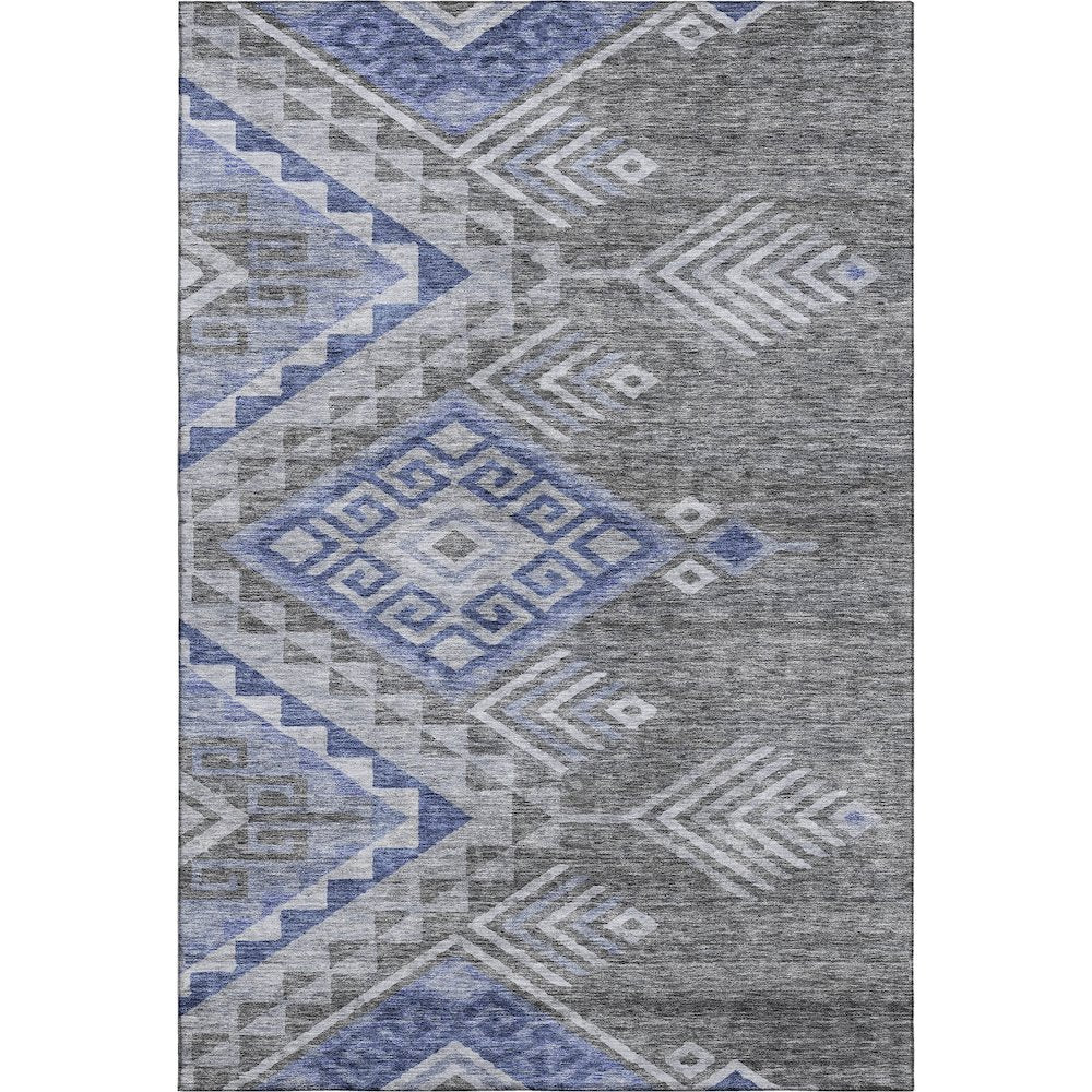Premium Machine Washable Mayfield AMF1091 Pewter 9' x 12' Rug
