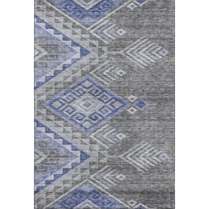 Premium Machine Washable Mayfield AMF1091 Pewter 9' x 12' Rug