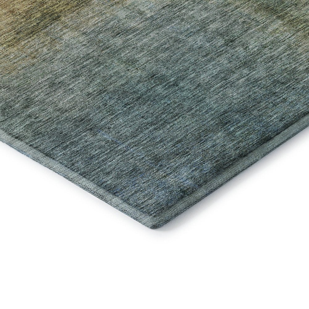 Premium Machine Washable Mayfield AMF1096 Blue 5' x 7'6" Rug