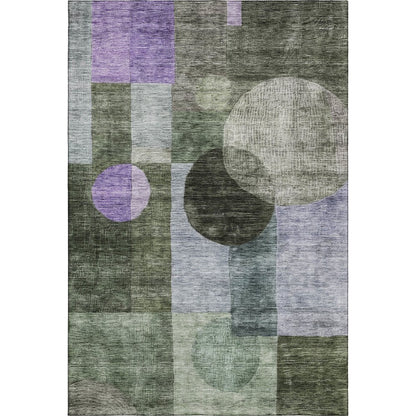 Premium Machine Washable Mayfield AMF1114 Olive 9' x 12' Rug
