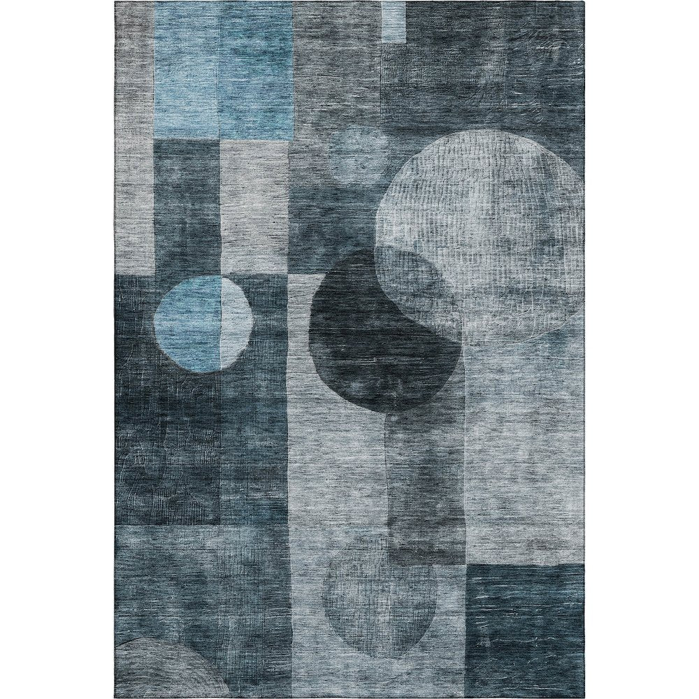 Premium Machine Washable Mayfield AMF1114 Teal 9' x 12' Rug