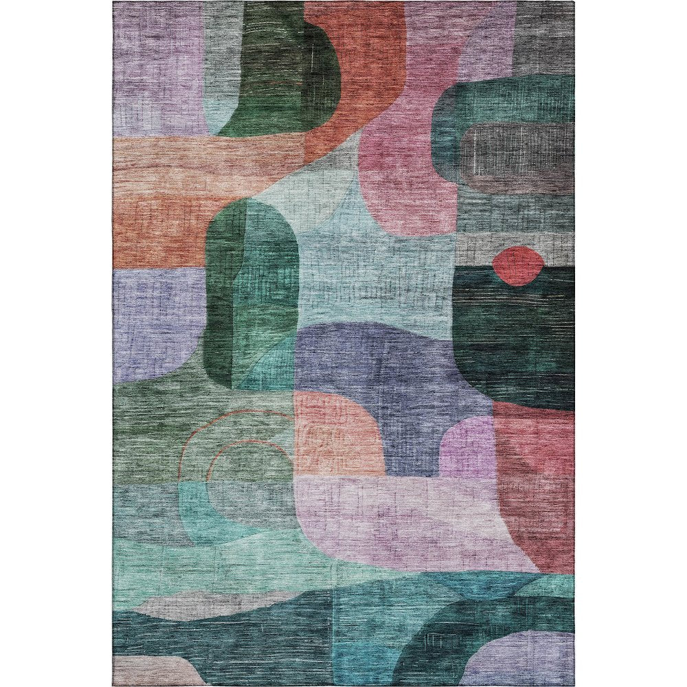 Premium Machine Washable Mayfield AMF1115 Green 9' x 12' Rug