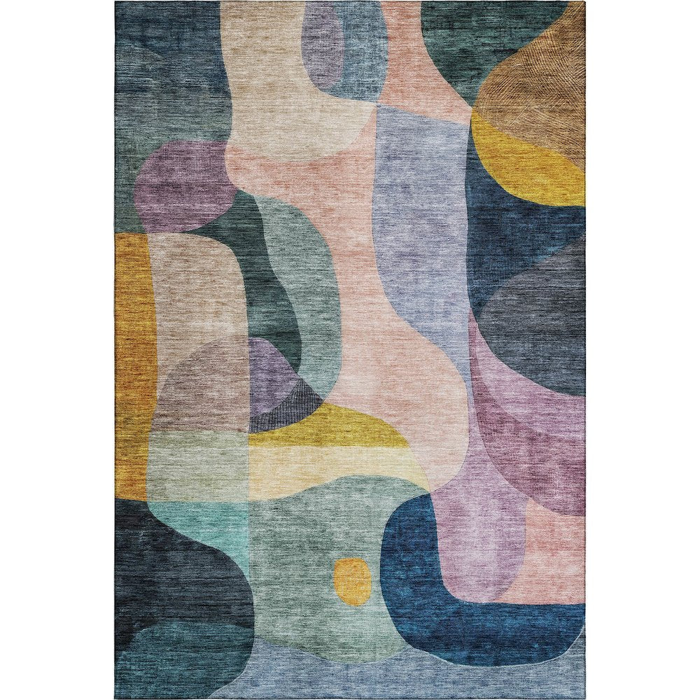 Premium Machine Washable Mayfield AMF1119 Green 9' x 12' Rug