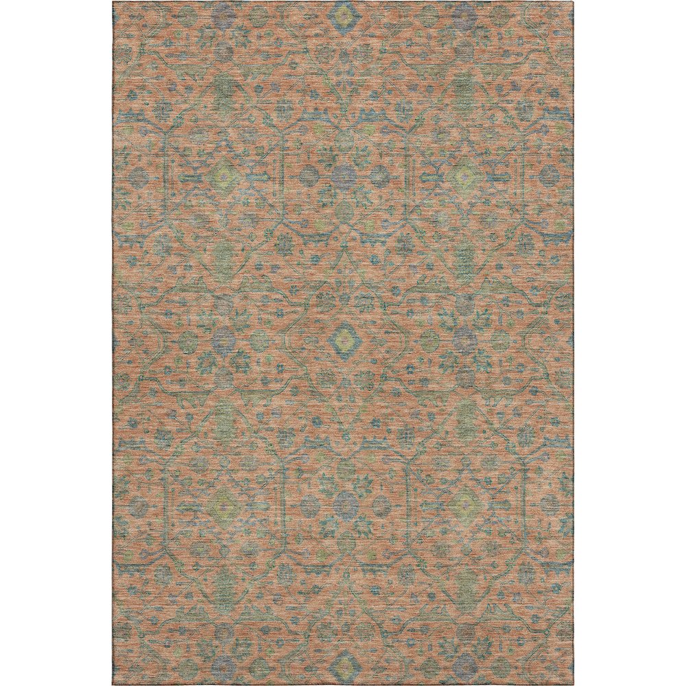 Premium Machine Washable Mayfield AMF1131 Coral 9' x 12' Rug