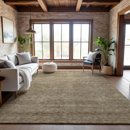 Premium Machine Washable Mayfield AMF1165 Wheat 9' x 12' Rug