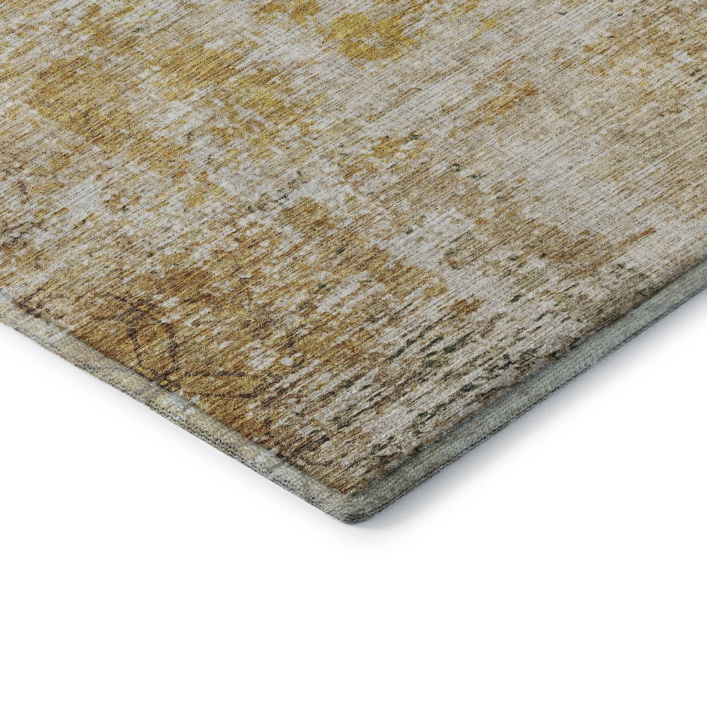 Premium Machine Washable Mayfield AMF1169 Gold 5' x 7'6" Rug