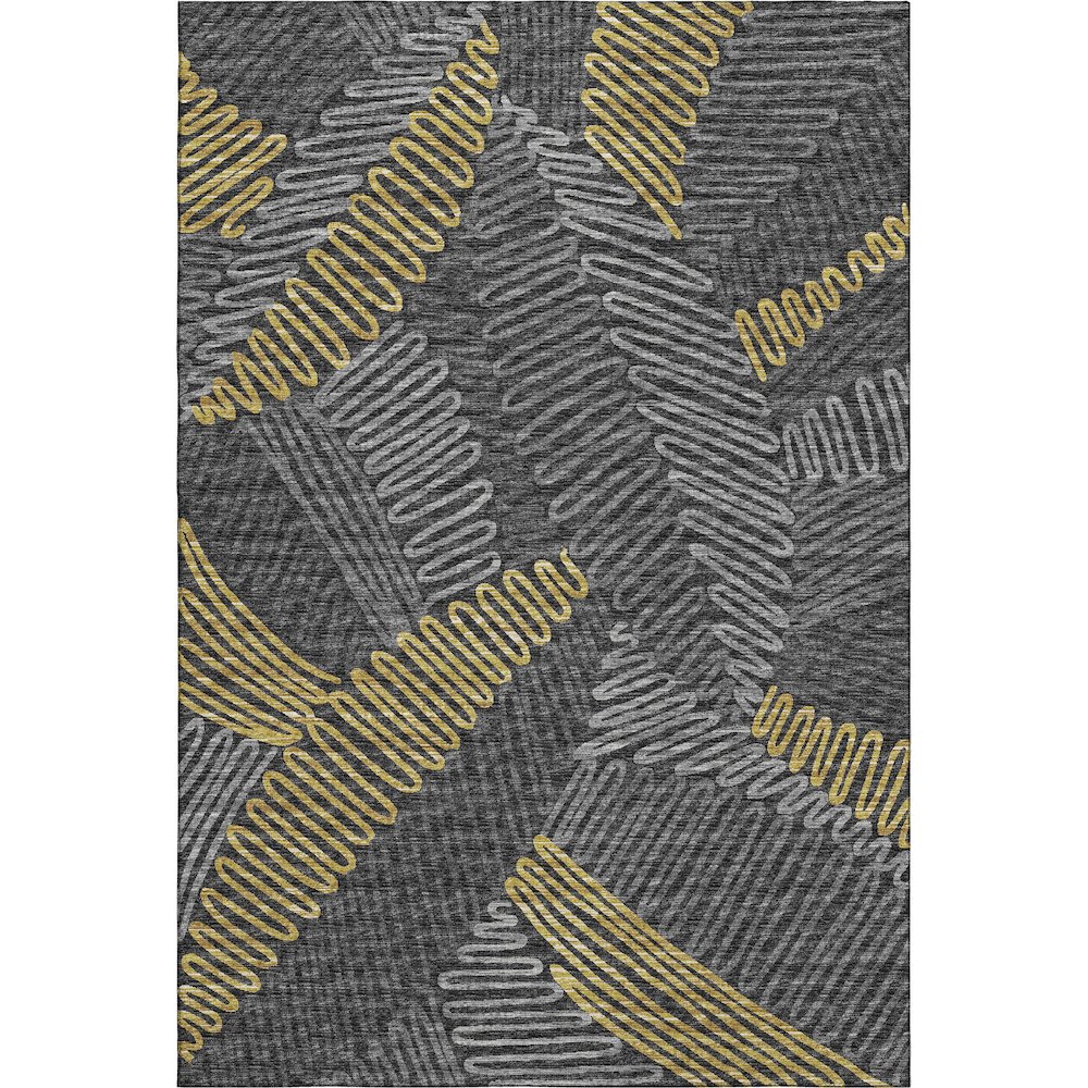 Premium Machine Washable Mayfield  Gray 9' x 12' Rug