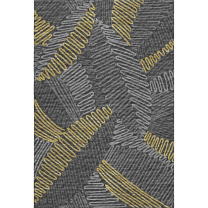 Premium Machine Washable Mayfield  Gray 9' x 12' Rug