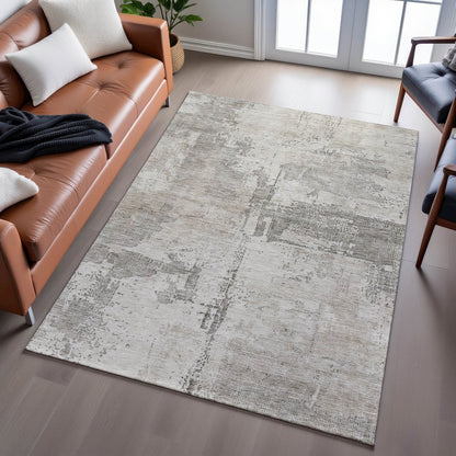 Premium Machine Washable Mayfield AMF1200 Linen 9' x 12' Rug