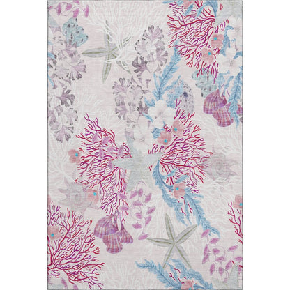Premium Machine Washable Mayfield  Raspberry 9' x 12' Rug