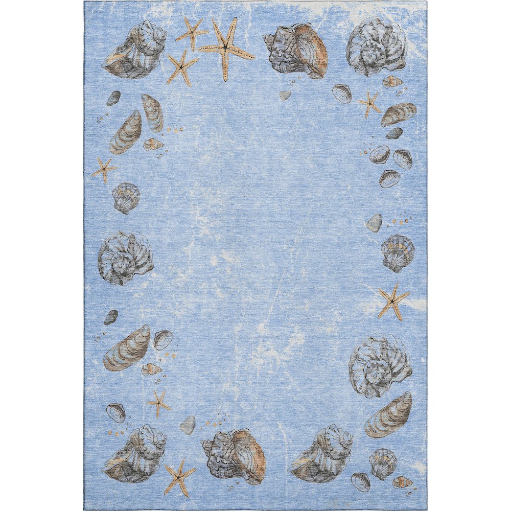 Premium Machine Washable Mayfield  Blue 9' x 12' Rug