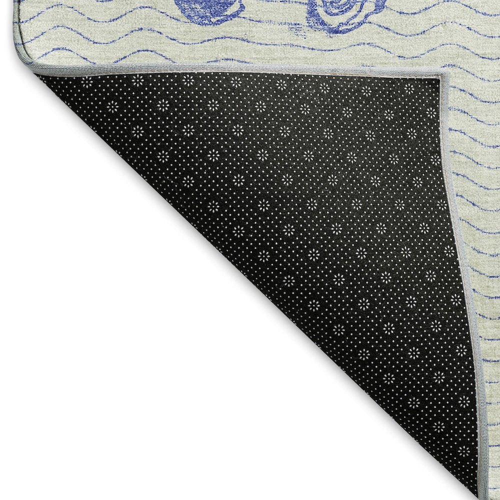 Premium Machine Washable Mayfield  Blue 5' x 7'6" Rug