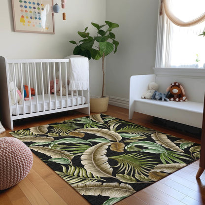 Premium Machine Washable Mayfield  Midnight 9' x 12' Rug