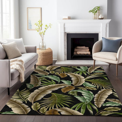 Premium Machine Washable Mayfield  Midnight 9' x 12' Rug