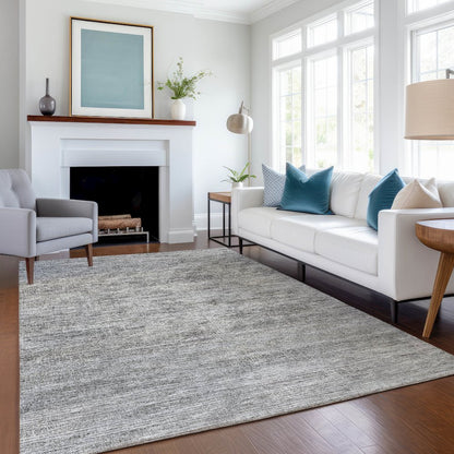 Premium Machine Washable Mayfield  Silver 9' x 12' Rug