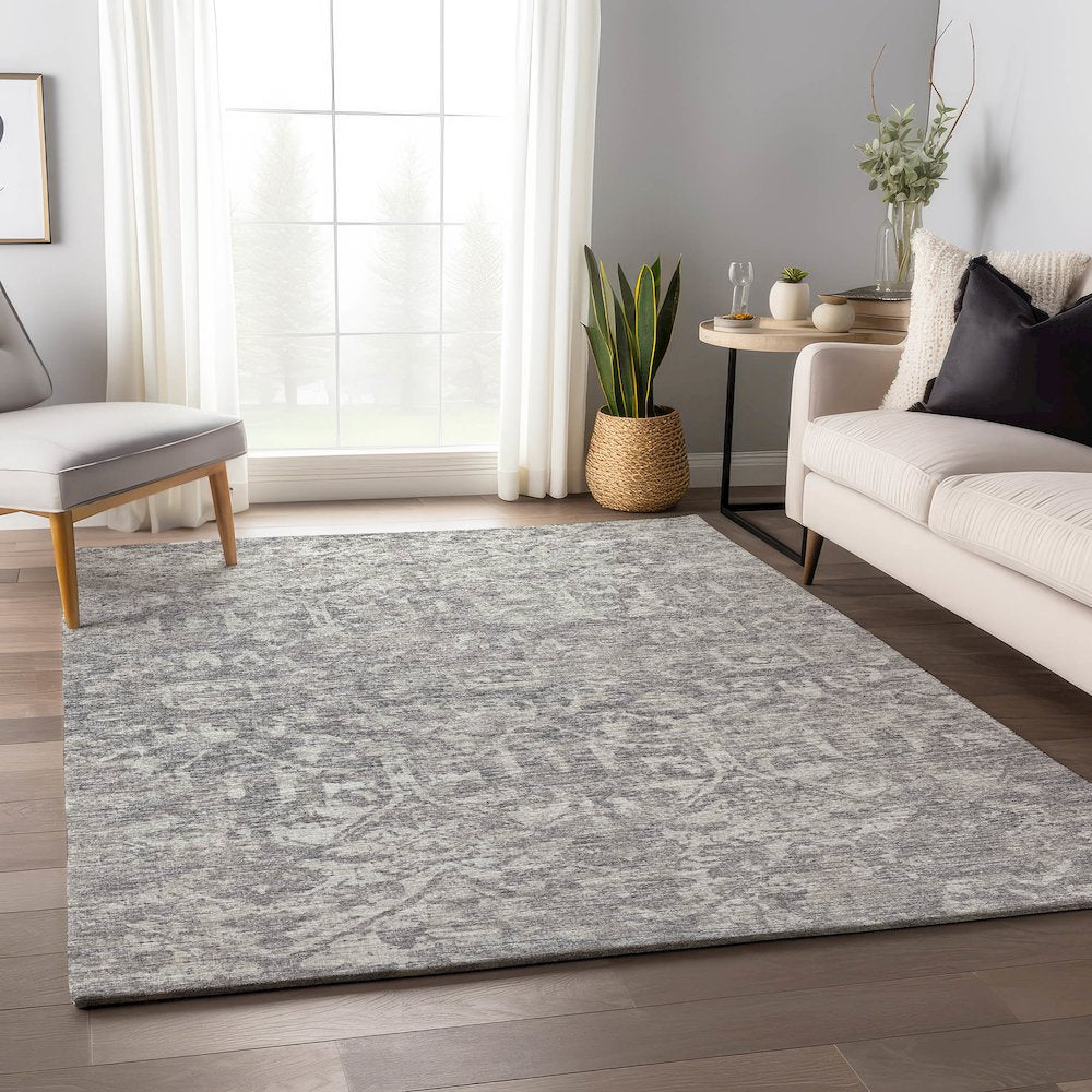 Premium Machine Washable Mayfield  Gray 9' x 12' Rug
