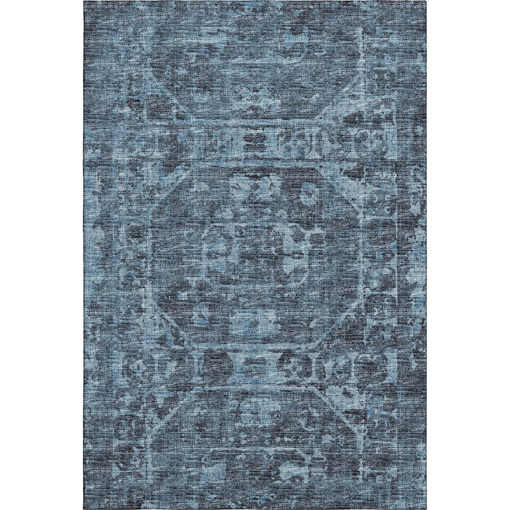 Premium Machine Washable Mayfield  Navy 9' x 12' Rug