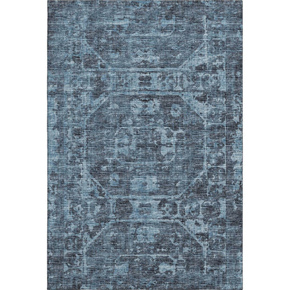 Premium Machine Washable Mayfield  Navy 9' x 12' Rug