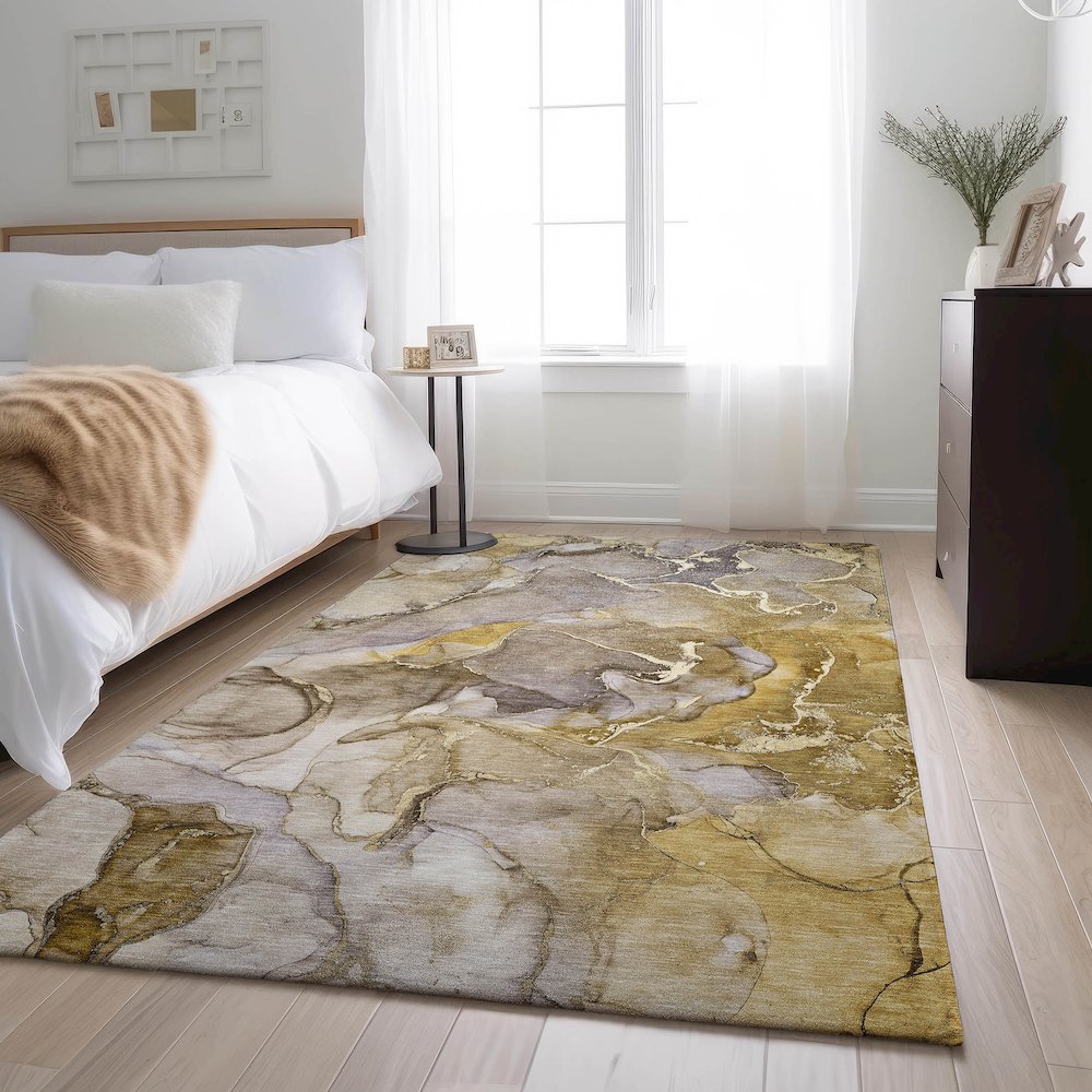 Premium Machine Washable Mayfield  Taupe 9' x 12' Rug