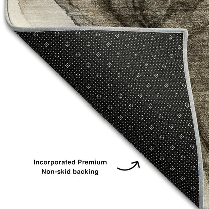 Premium Machine Washable Mayfield  Brown 5' x 7'6" Rug