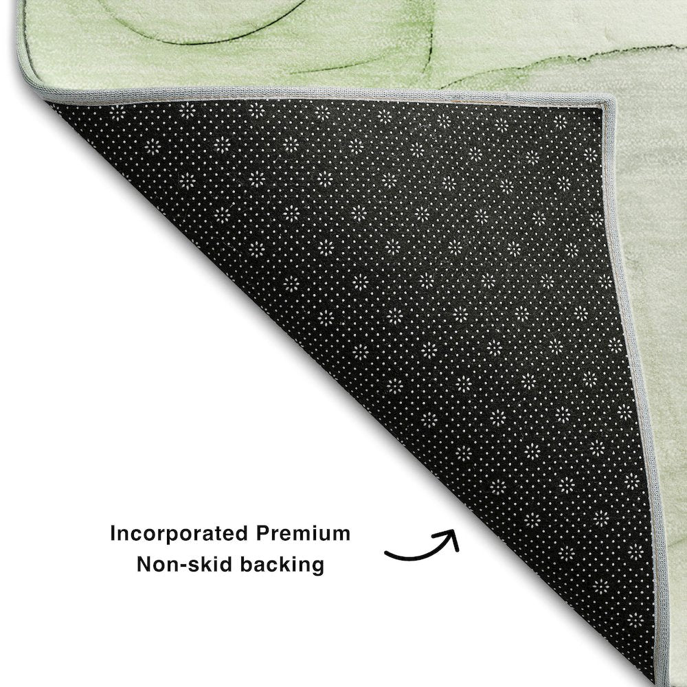 Premium Machine Washable Mayfield  Green 5' x 7'6" Rug