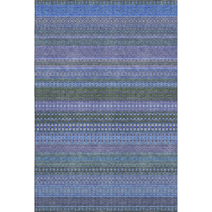 Premium Machine Washable Mayfield  Blue 9' x 12' Rug