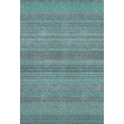 Premium Machine Washable Mayfield  Turquoise 9' x 12' Rug