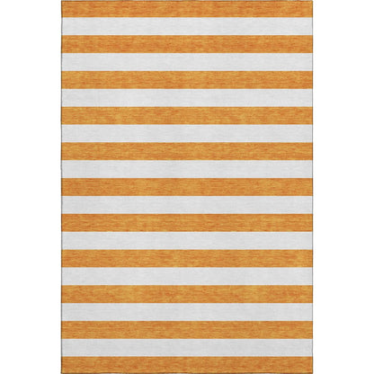 Premium Machine Washable Mayfield  Orange 9' x 12' Rug