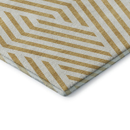 Premium Machine Washable Mayfield  Gold 5' x 7'6" Rug