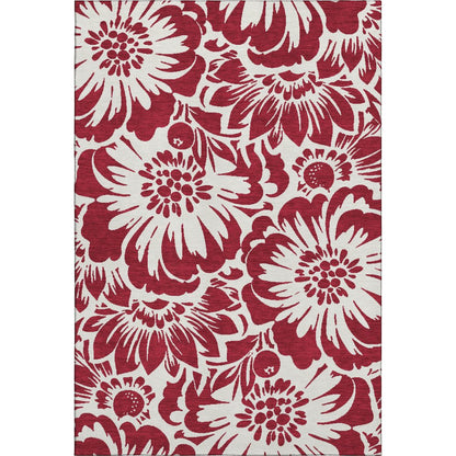 Premium Machine Washable Mayfield  Burgundy 9' x 12' Rug