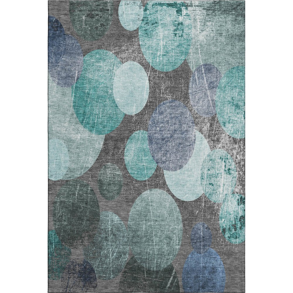 Premium Machine Washable Mayfield  Teal 9' x 12' Rug