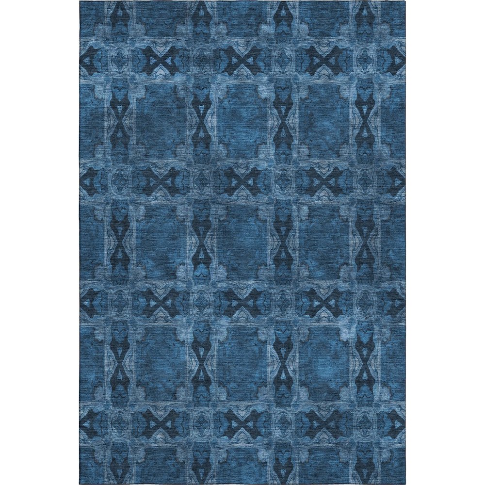 Premium Machine Washable Mayfield  Navy 9' x 12' Rug