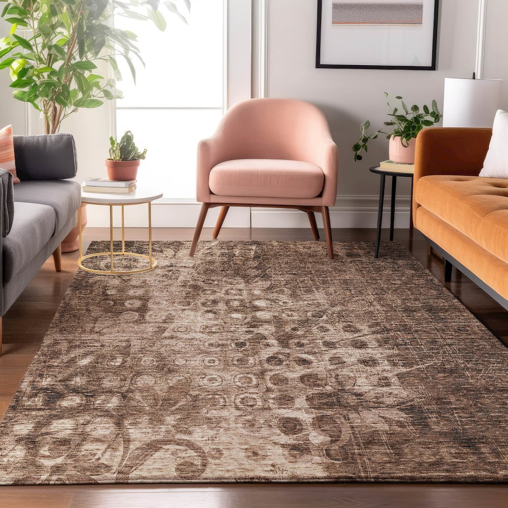 Premium Machine Washable Mayfield  Chocolate 9' x 12' Rug