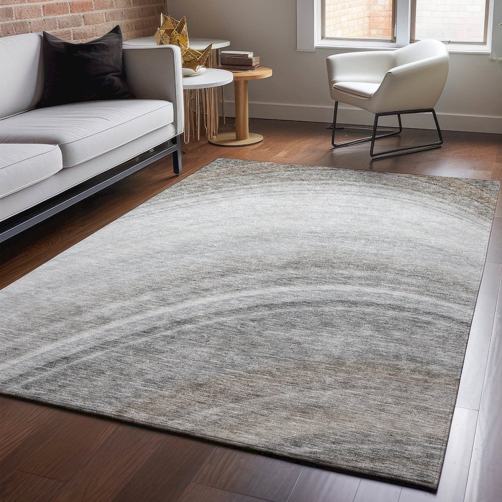 Premium Machine Washable Mayfield  Gray 9' x 12' Rug