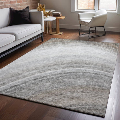 Premium Machine Washable Mayfield  Gray 9' x 12' Rug
