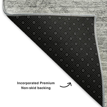 Premium Machine Washable Mayfield  Silver 5' x 7'6" Rug