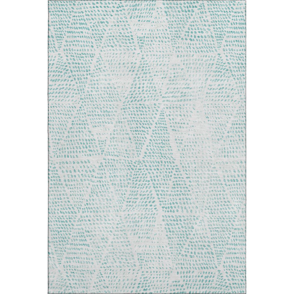 Premium Machine Washable Mayfield  Aqua 9' x 12' Rug