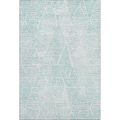 Premium Machine Washable Mayfield  Aqua 9' x 12' Rug
