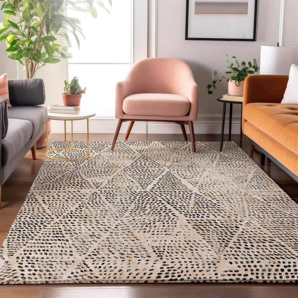 Premium Machine Washable Mayfield  Beige 9' x 12' Rug