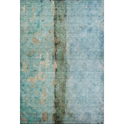 Premium Machine Washable Mayfield  Blue 9' x 12' Rug