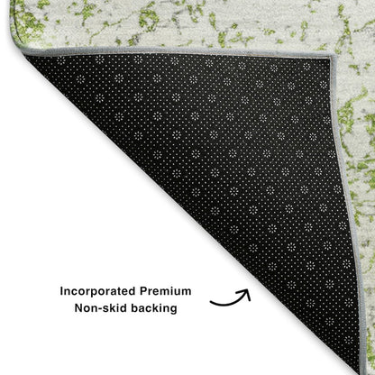 Premium Machine Washable Mayfield  Green 5' x 7'6" Rug