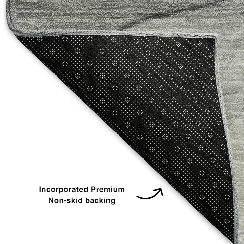 Premium Machine Washable Mayfield  Gray 5' x 7'6" Rug