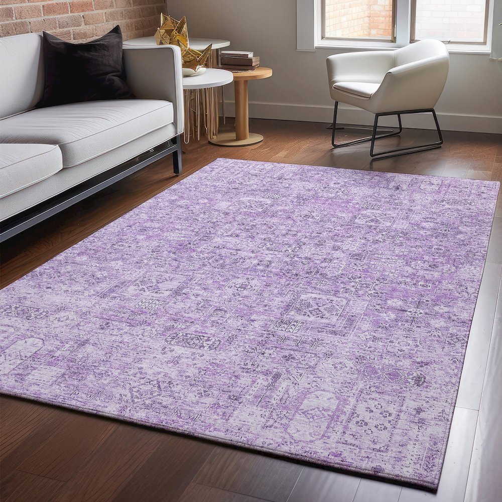 Premium Machine Washable Mayfield  Lilac 9' x 12' Rug
