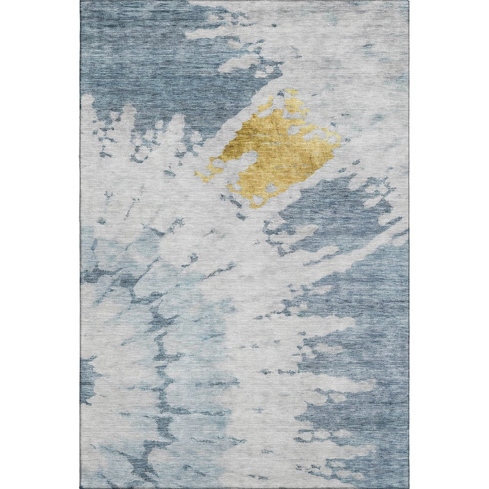 Premium Machine Washable Mayfield  Blue 9' x 12' Rug