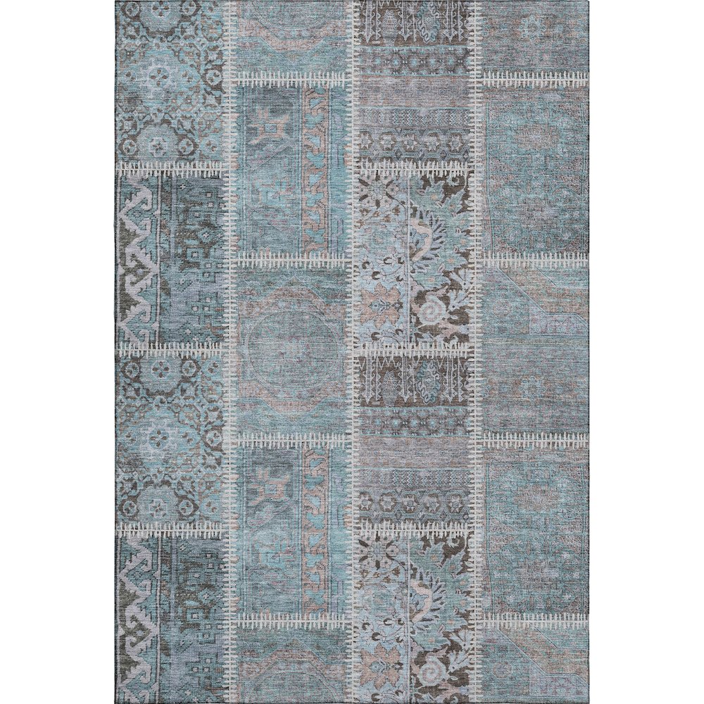 Premium Machine Washable Mayfield  Teal 9' x 12' Rug