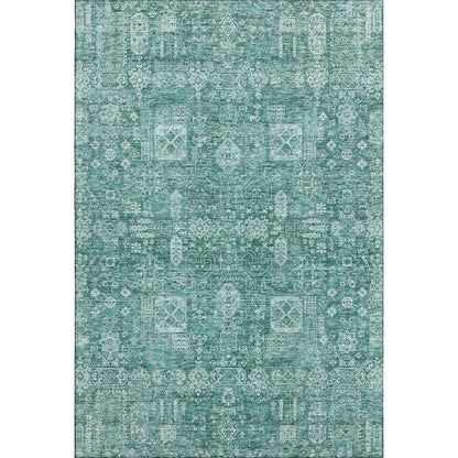 Premium Machine Washable Mayfield  Teal 9' x 12' Rug
