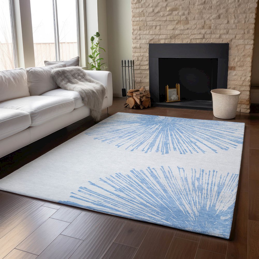 Premium Machine Washable Mayfield  Denim 9' x 12' Rug