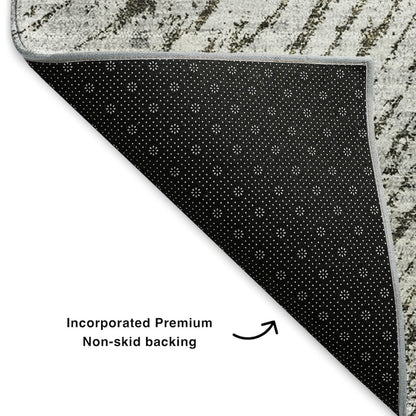 Premium Machine Washable Mayfield  Gray 5' x 7'6" Rug