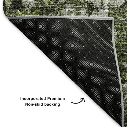 Premium Machine Washable Mayfield  Green 5' x 7'6" Rug